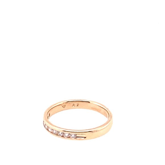 Semi Eternity Channel Set Diamond Band | 0.21ctw | SZ 5.25 Yellow Gold Diamond Channel Set Band (0.21 ctw)